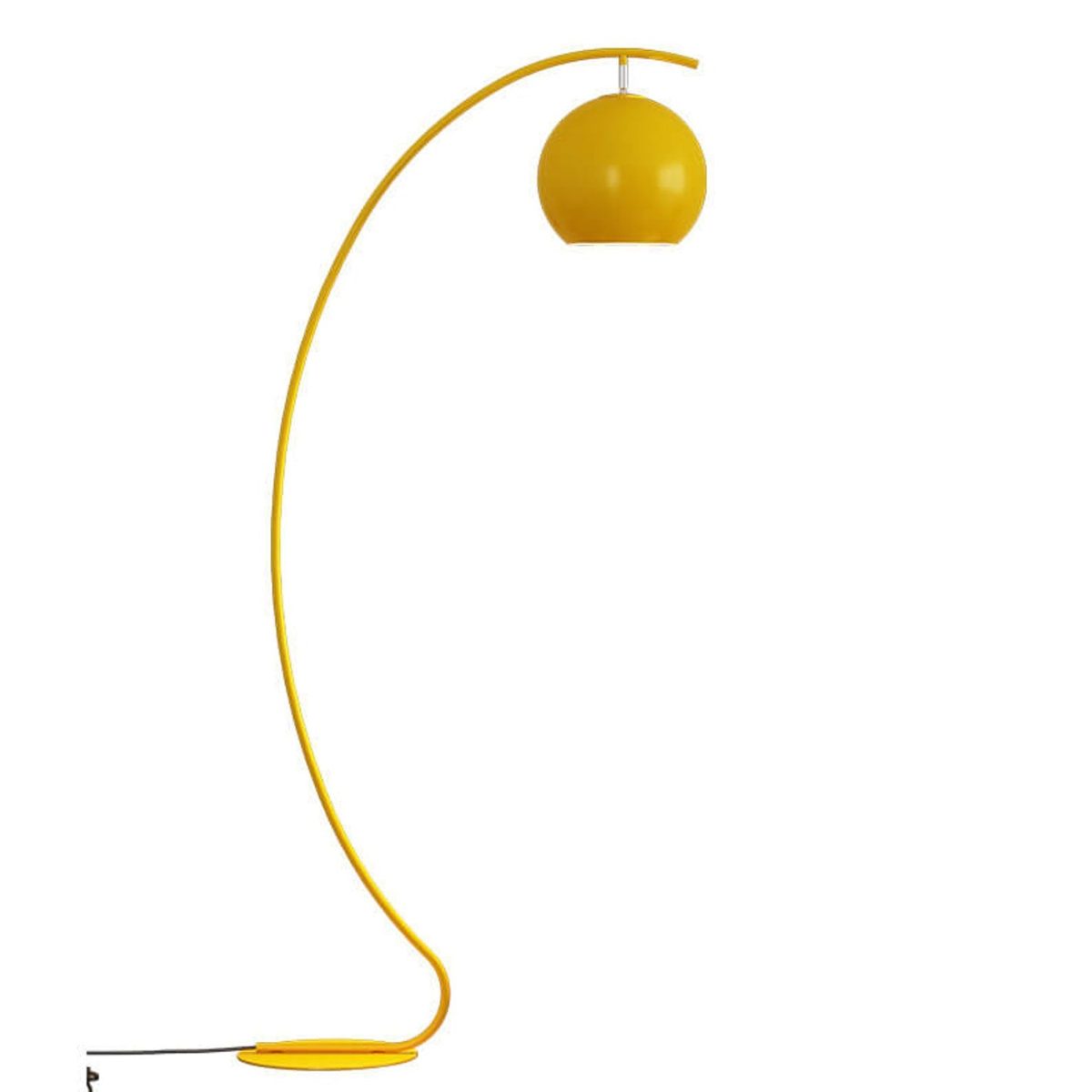 Nordic Minimalist Curved Line Dome 1-Light Standing Floor Lamp - Image 3
