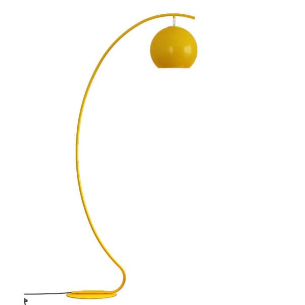 Nordic Minimalist Curved Line Dome 1-Light Standing Floor Lamp - Image 3