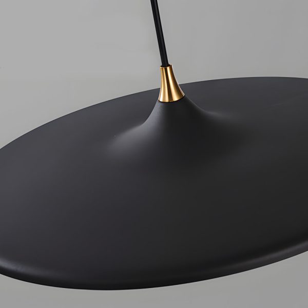 13.8'' 1-Light Round UFO Pendant Lights LED Metal Hanging Lighting Small Spaceship Pendant Lamp for Bar - Image 9