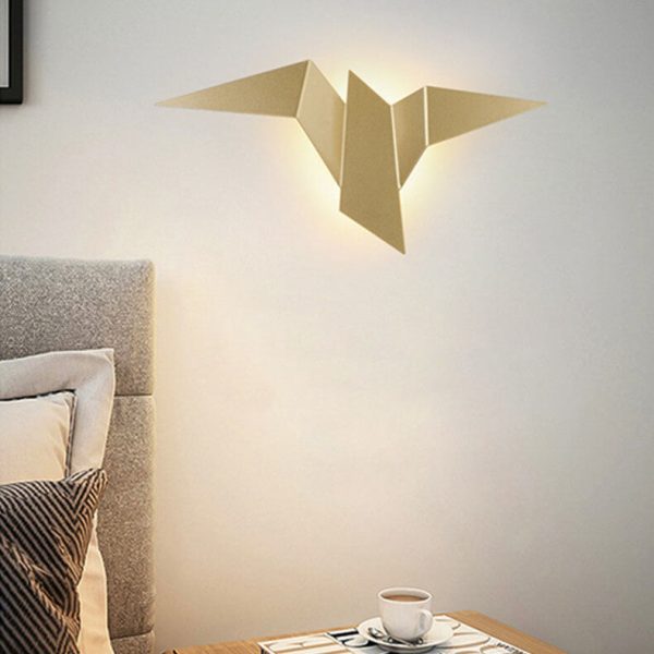 Modern Creative Flying Bird Metal 1-Light LED Wall Sconce Lamps - Image 7