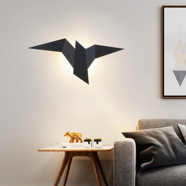 Modern Creative Flying Bird Metal 1-Light LED Wall Sconce Lamps - Image 8