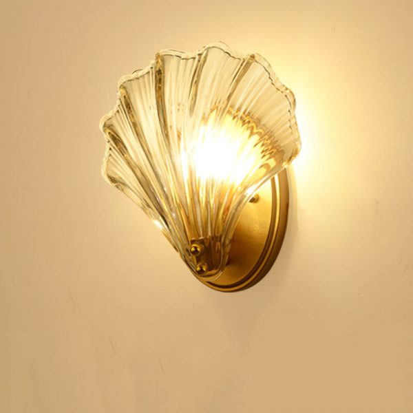 Creative Glass Shell 1-Light Wall Sconce Lamp - Image 8