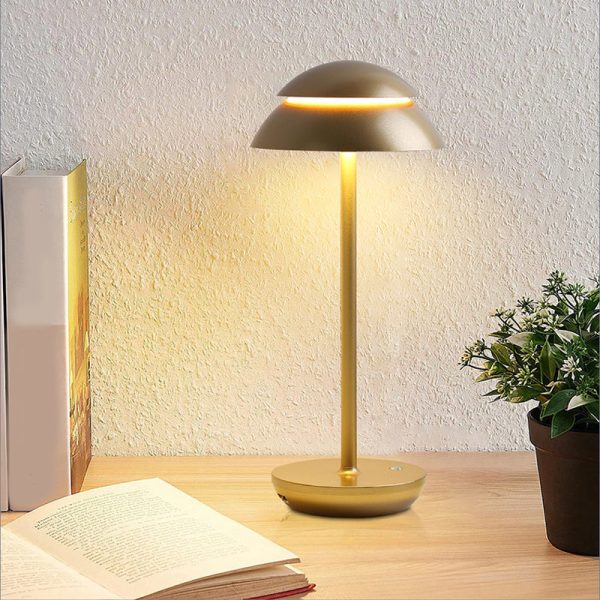 Modern Double Dome LED Accent Table Lamp Touch on/off - Image 4