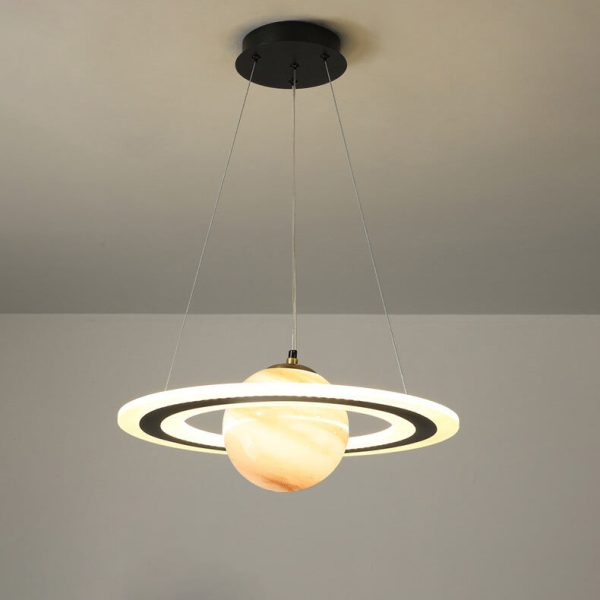 Modern Creative Space Planet Circle Kids LED Chandelier - Image 7