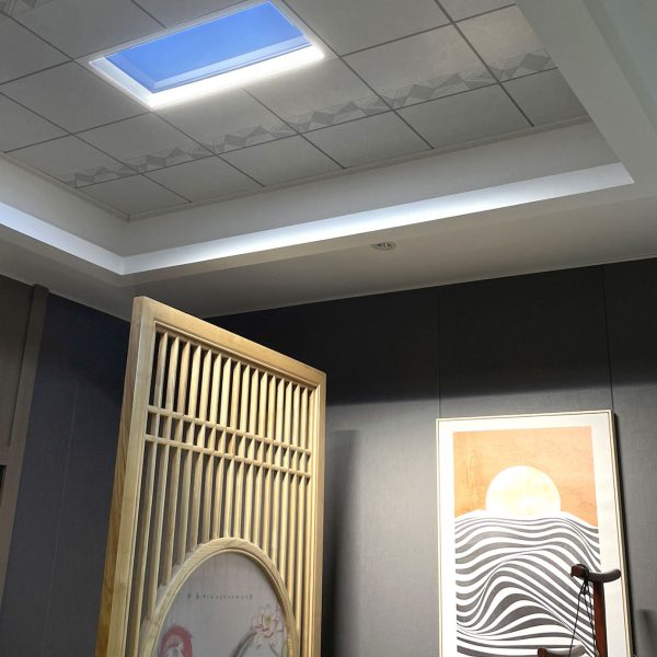 Modern Smart Blue Sky Aluminum LED Flush Mount Ceiling Light - Image 25