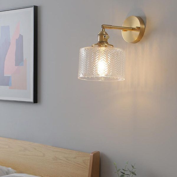 Nordic Minimalist Creative Brass Cylinder 1-Light Wall Sconce Lamp - Image 11