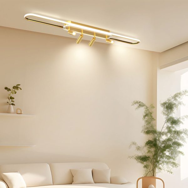 Long Ring Three Step Dimming Modern Surface Mounted Spotlights Ceiling Light - Image 7