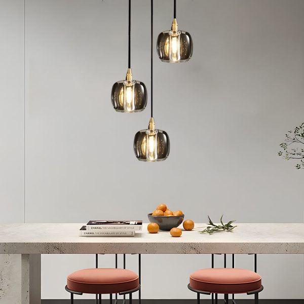 Long Spiral Cubes Crystal Pendant Light Dimmable Chandelier for Staircase - Image 3