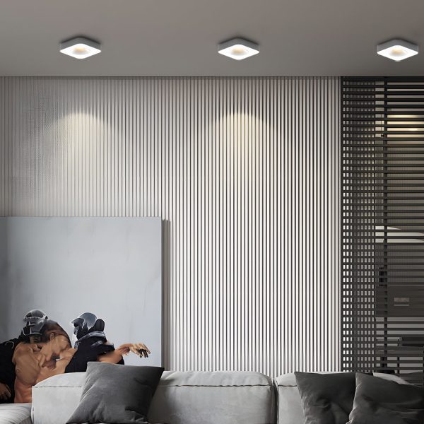 Square LED Anti-Glare Flush Mount Ceiling Light - Image 3