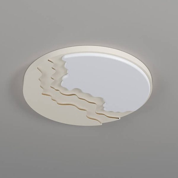 Modern Minimalist Creative Acrylic Wave LED Flush Mount Ceiling Light - Image 20