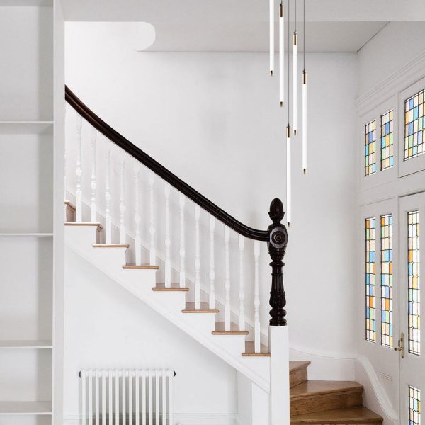 Spiral Creative Long Strip LED Modern Duplex Staircase Chandelier Light - Image 3