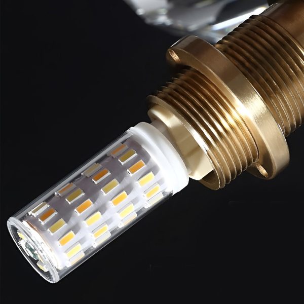 Ball-shaped LED Crystal Gold Postmodern Plug in Sconce Lighting Wall Lamp - Image 16