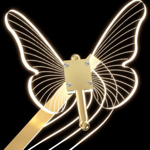 Nordic Light Luxury Butterfly Round Linear Island Light LED Chandelier - Image 11