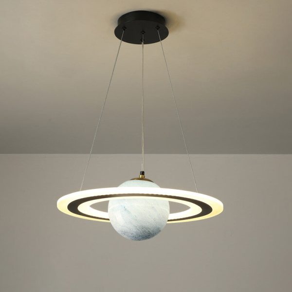 Modern Creative Space Planet Circle Kids LED Chandelier - Image 8