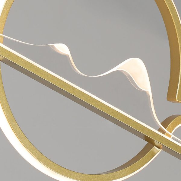 Modern Chinese Minimalist Long Round Landscape Island Light LED Chandelier - Image 8