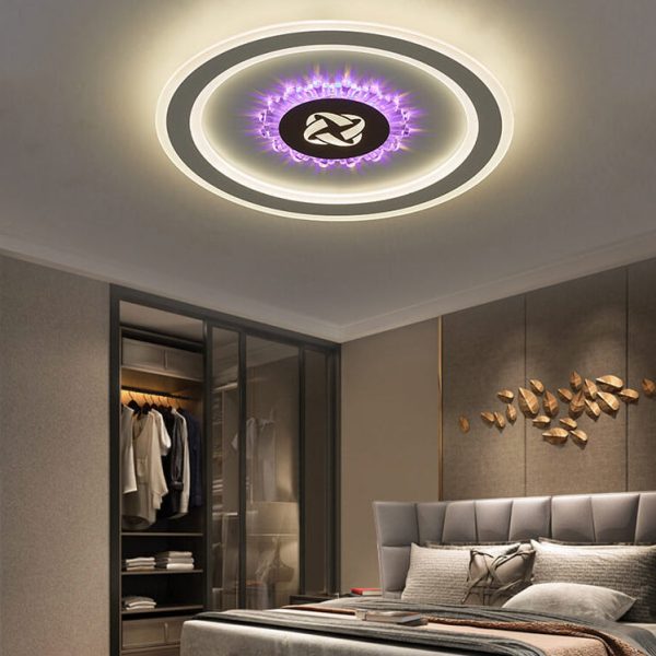 Round Acrylic Simple LED Flush Mount Light - Image 21