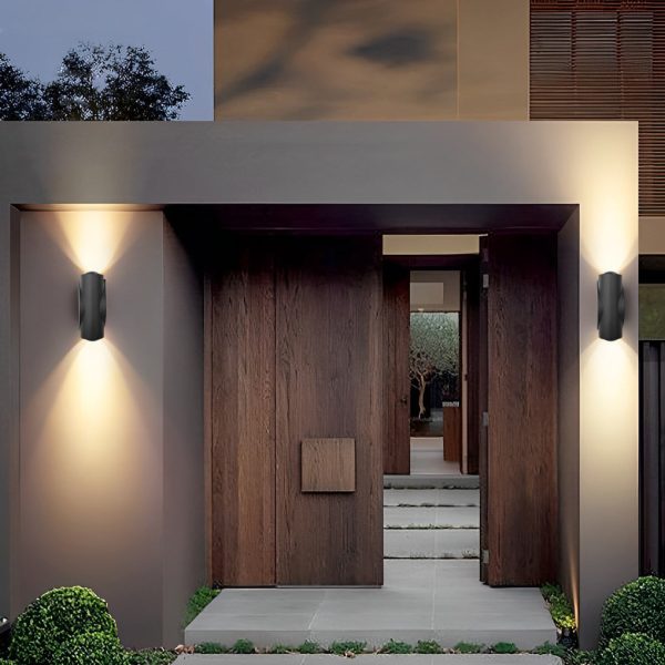 Up and Down Light LED Waterproof Black Modern Wall Washer Light Wall Lamp - Image 2