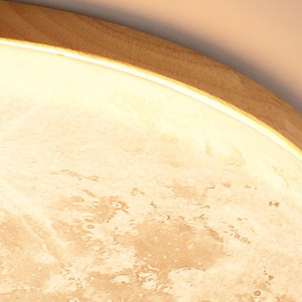Nordic Minimalist Moon Round Acrylic LED Flush Mount Ceiling Light - Image 17