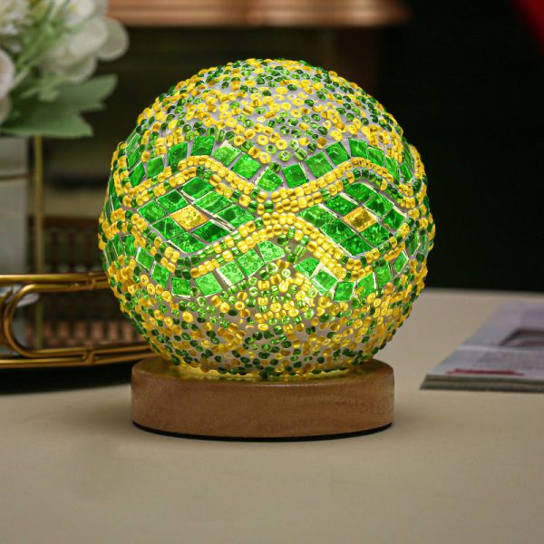 Stained Glass Table Lamp - Mosaic LED Lamp - Image 5