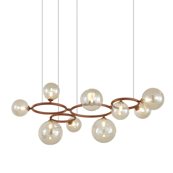 5/7/9-Light Glass Ball Circular Contemporary Chandelier with 3 Step Dimming - Image 37