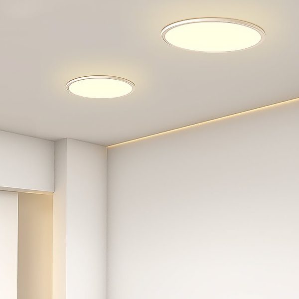 16'' Modern LED Ultrathin White Black Flush Mount Lights Circle Ceiling Lights - Image 5