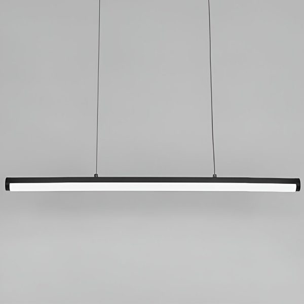 16'' Rectangular Long Matt Black Pendant Light Adjustable Warm White Ceiling Lights - Image 6