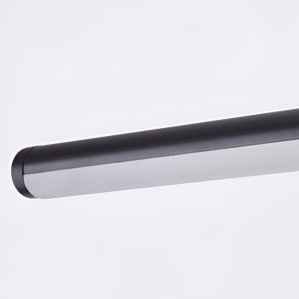 16'' Rectangular Long Matt Black Pendant Light Adjustable Warm White Ceiling Lights - Image 7