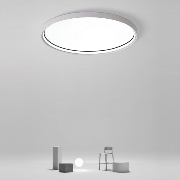 16'' Single LED Acrylic Circle Flush Mount Modern Lighting with Edge - Image 3