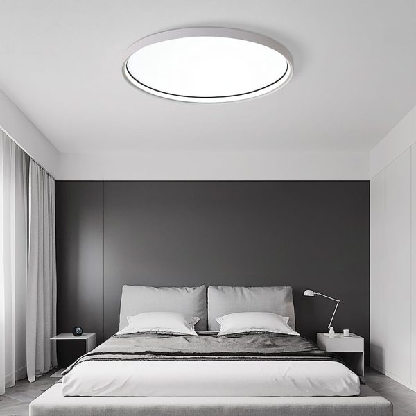 16'' Single LED Acrylic Circle Flush Mount Modern Lighting with Edge - Image 2