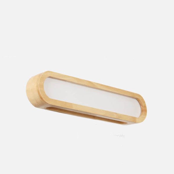 Nordic Solid Wood Long Bar 1-Light LED Wall Sconce Lamp - Image 5