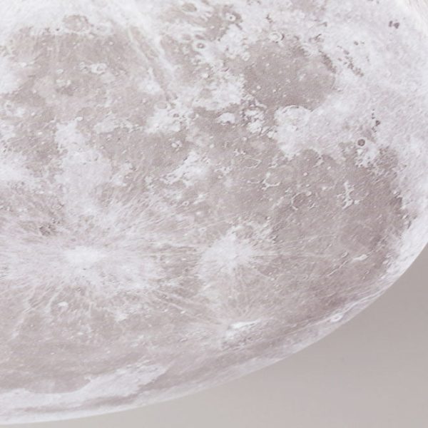 Nordic Minimalist Moon Round Acrylic LED Flush Mount Ceiling Light - Image 18