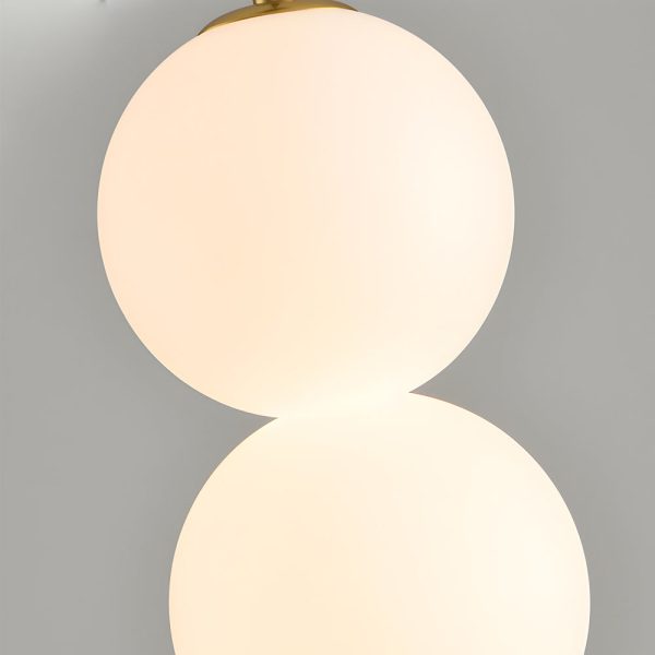 Modern Round String Vertical Balls Pendant Lamp Dimmable LED Chandelier - Image 9