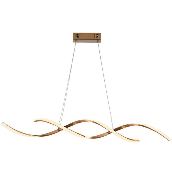 Modern Minimalist Strip Curve Island Light LED Chandelier - Image 10