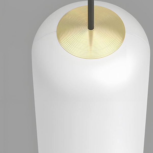 White Long Tube Multi Light Staircase Chandelier - Image 9