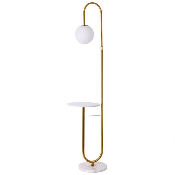 Nordic Minimalist Iron Marble  Table LED Standing Floor Lamp - Image 5
