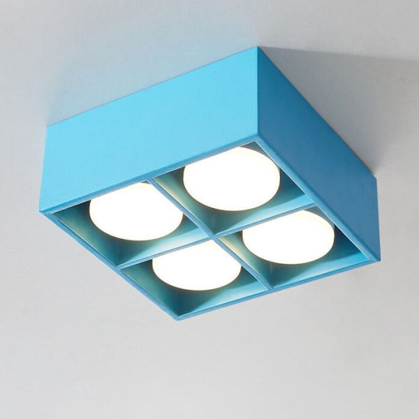 Minimalist Square Box Spotlight Iron LED Flush Mount Ceiling Light - Image 6