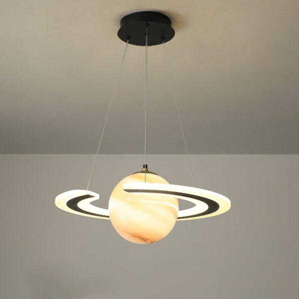Modern Creative Space Planet Circle Kids LED Chandelier - Image 6