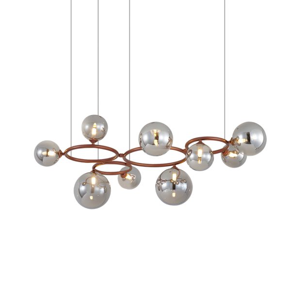 5/7/9-Light Glass Ball Circular Contemporary Chandelier with 3 Step Dimming - Image 38