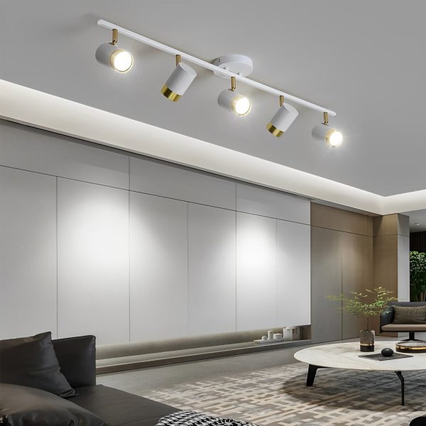 3/4/5 Lights GU10 LED Adjustable COB Surface Mounted Track Spotlight - Image 5