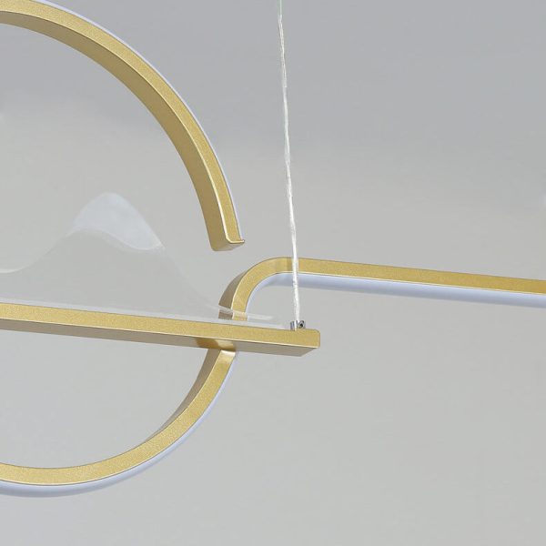Modern Chinese Minimalist Long Round Landscape Island Light LED Chandelier - Image 9