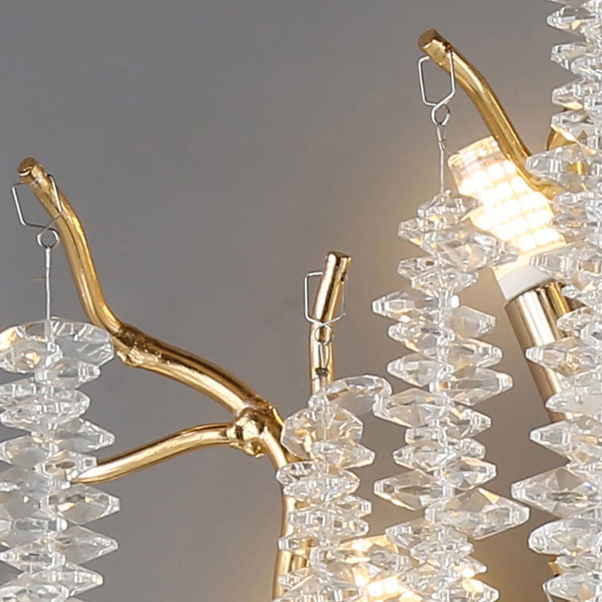 Modern Light Luxury Tree Branch Crystal 3-Light Wall Sconce Lamp - Image 9