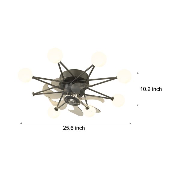 Stars Creative Balls 3 Step Dimming Modern Ceiling Fans - Image 9