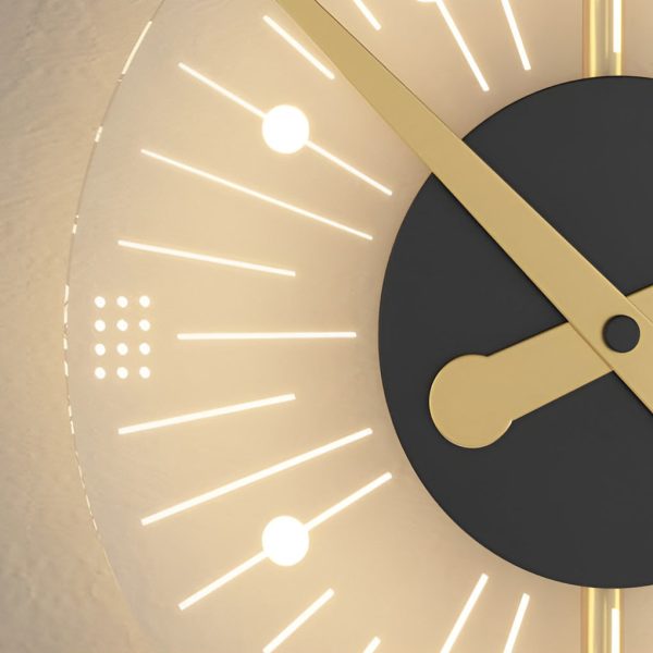 Creative Mute Clock Shaped LED Nordic Wall Lamp Wall Sconce Lighting - Image 16