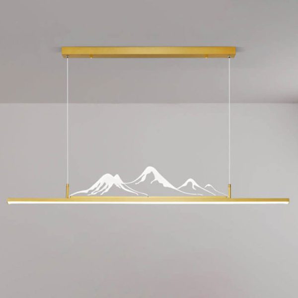 Chinese Style Retro Long Strip Mountain Peak Design Decorative LED Chandelier - Image 17