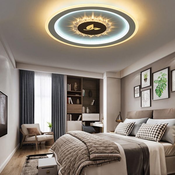 Round Acrylic Simple LED Flush Mount Light - Image 22
