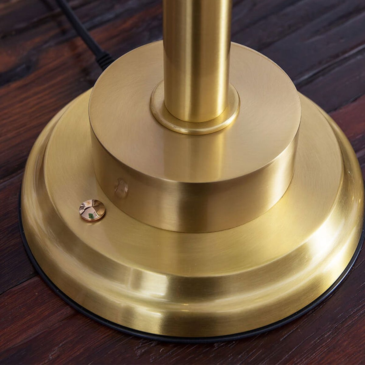 Vintage Green All Brass 2-Light Bank Pull Cord Touch Table Lamp - Image 12