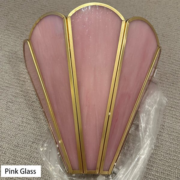 Nordic Minimalist Brass Glass 1-Light Wall Sconce Lamp - Image 5