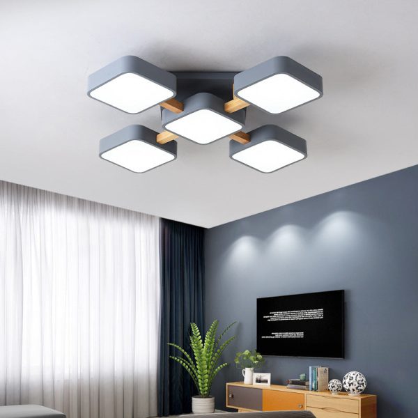 Modern Acrylic Small Cube Combination LED Flush Mount Light - Image 16
