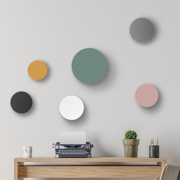 Modern Minimalist Colorful Round Iron LED Wall Sconce Lamp - Image 30