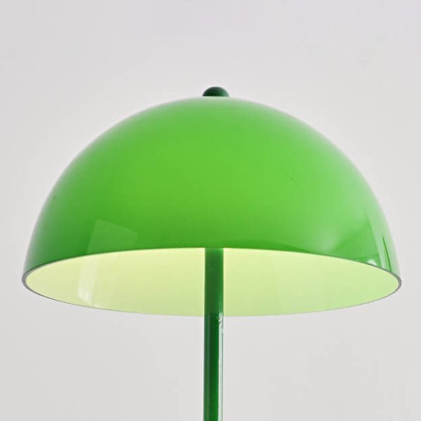 Contemporary Scandinavian Iron Glass Dome Liftable 1-Light Standing Floor Lamp For Study - Image 6